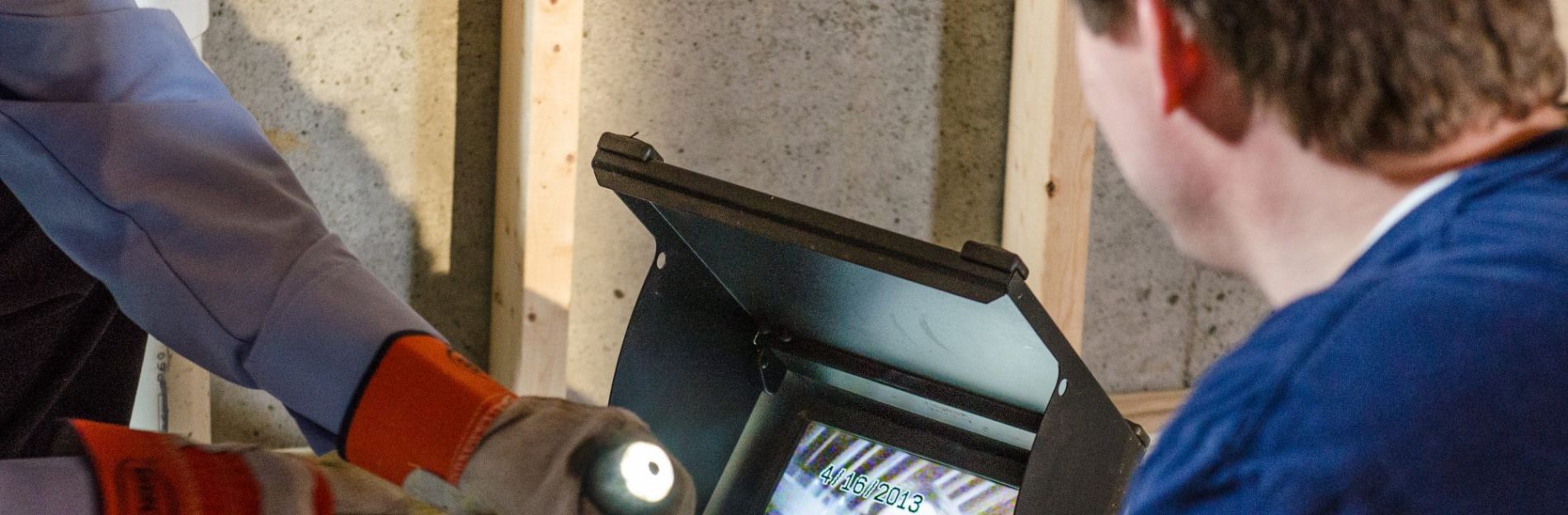 A drain camera and video monitor